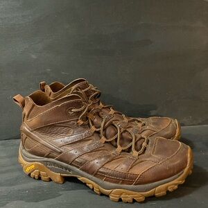 Merrell MOAB 2 Decon Men’s Size 11.5 Mid Brown Leather Hiking Boot